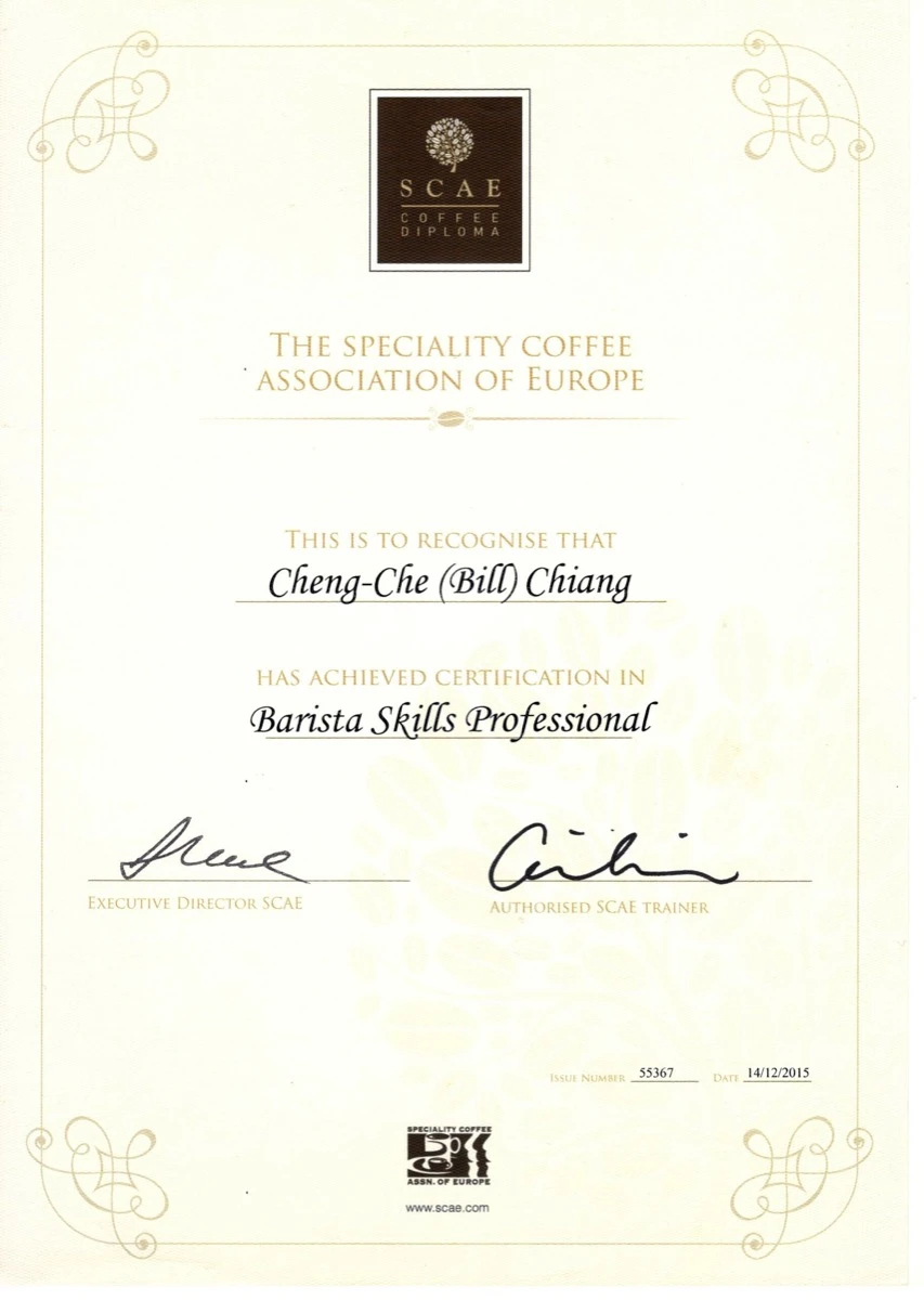 SCAE Barista Professional